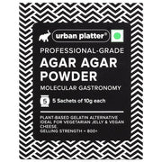 Urban Platter Agar Agar Powder, 100g (Superior Gelling Strength | Plant-Based Gelatin Alternative | Jellies, Desserts, Molecular Gastronomy)