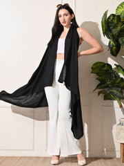 Sangria Open Front Sleeveless Longline Shrug view 2