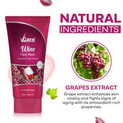 Vcare Red Wine Face Wash Suitable for All Skin Types