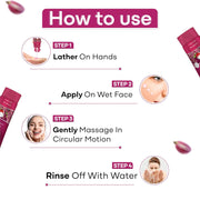 Vcare Red Wine Face Wash Suitable for All Skin Types