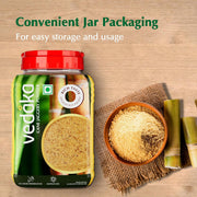 Amazon Brand - Vedaka Cane Jaggery Powder | 1 Kg | Jar | Natural Sweetener | No Added Sugar | No Artificial Colours & Preservatives