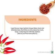 Veeba Sweet Chilli Hot Sauce (350G) I No Artificial Flavour I Zero Fat I Vegan I Gluten Free