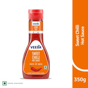 Veeba Sweet Chilli Hot Sauce (350G) I No Artificial Flavour I Zero Fat I Vegan I Gluten Free