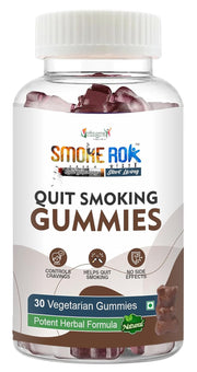 Vringra SmokeRok Anti Addiction Gummies for Men & Women - D-Addiction Gummies -Help To Stop Smoking & Alcohol - Smoking Cessation - Nasha Band - Addiction Killer 30 Gummies (Pack Of 1)
