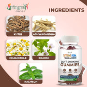 Vringra SmokeRok Anti Addiction Gummies for Men & Women - D-Addiction Gummies -Help To Stop Smoking & Alcohol - Smoking Cessation - Nasha Band - Addiction Killer 30 Gummies (Pack Of 1)