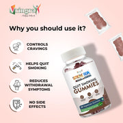 Vringra SmokeRok Anti Addiction Gummies for Men & Women - D-Addiction Gummies -Help To Stop Smoking & Alcohol - Smoking Cessation - Nasha Band - Addiction Killer 30 Gummies (Pack Of 1)