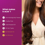 WOW Onion Black Seed Hair Oil - Controls Hair Fall - No Mineral Oil & Silicones - 200mL