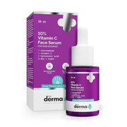 The Derma Co 10% Vitamin C Face Serum with 5% Niacinamide, Powered by Deep Penetration Formula™ | Fades Dark Spots | Reduces Pigmentation | Boosts Collagen | Brightens Skin | Suitable for All Skin Types | 10 ml