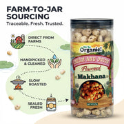 Oh! So Organic's "Cream & Onion" Flavoured Makhana (Foxnuts) – Olive Oil Roasted | Not Fried | Healthy Anytime Snack I 87g