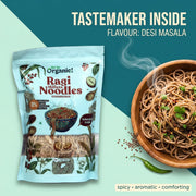 Oh So Organic Ragi Millet Noodles ( 150g) | High Fiber Healthy Instant Noodles | No Maida, Nutritious & Gluten-Free Alternative