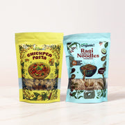 Oh so Organic Healthy Combo – Gluten Free Chickpea Pasta & Ragi Millet Noodles (150g Each) | High Protein & High Fiber | No Maida | Nutritious Daily Meal
