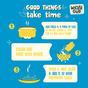 WickedGud 2X Fiber Macaroni Pasta | No Maida | Durum Wheat Semolina | Brown Rice | Red Lentils | Healthy Diet Pasta - 400gm