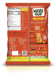 WickedGud 2X Fiber Penne Pasta | No Maida | Durum Wheat Semolina | Brown Rice | Red Lentils | Healthy Diet Pasta - 400gm
