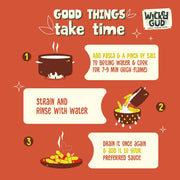 WickedGud 2X Fiber Penne Pasta | No Maida | Durum Wheat Semolina | Brown Rice | Red Lentils | Healthy Diet Pasta - 400gm