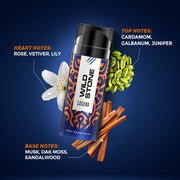 Wild Stone Legend Long-Lasting Body Deodorant Spray for Men, 225ml