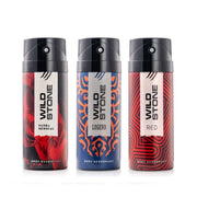 Wild Stone Ultra Sensual, Red and Legend Deodorants Body Spray for Men