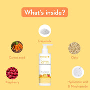 WishCare Sunscreen Body Lotion with SPF 50 PA+++ | Body Sunscreen With Broad Spectrum UVA & UVB Protection, No White Cast | With Carrot Seed & Raspberry | For All Skin Types | For Women & Men | 200ml