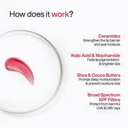WishCare Tinted Lip Balm SPF 50 PA++++ | Brightening Lip Balm for Dark Lips | In-Vivo Tested | Kojic Acid & Niacinamide | For Women | 5g