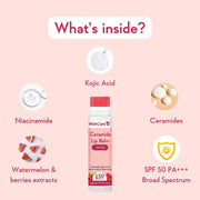 WishCare Tinted Lip Balm with SPF 50 PA+++ - Brightening Lip Balm for Dark Lips