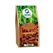 Organic Wellness Cinnamon Whole (Dalchini Sticks) 50g | Organic Cinnamon Bark for Biryani, Chai & Ka