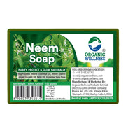 Organic Wellness Neem Soap 100g | Handmade Neem Leaf Bath Bar | For Oily & Acne-Prone Skin