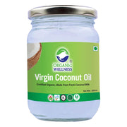 Organic Wellness Virgin Coconut Oil 250ml Jar | Cold-Pressed from Fresh Coconut Milk | Cooking, Hair