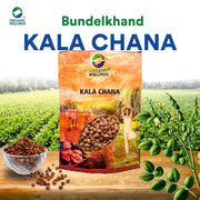 Organic Wellness Kala Chana (Black Chickpeas) 450g | Organic Bundelkhand Chana | High Protein & Iron