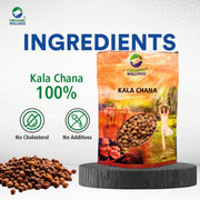 Organic Wellness Kala Chana (Black Chickpeas) 450g | Organic Bundelkhand Chana | High Protein & Iron