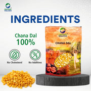 Organic Wellness Chana Dal 450g | Organic Unpolished Split Bengal Gram | High Protein & Low GI