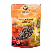 Organic Wellness Masoor Dal Whole 450g | Organic Unpolished Brown Lentils (Sabut Masoor)