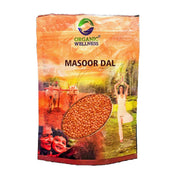 Organic Wellness Masoor Dal Split 450g | Organic Unpolished Red Lentils | Quick Cooking