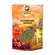 Organic Wellness Moong Dal Whole 450g | Organic Unpolished Green Moong (Sabut Moong)