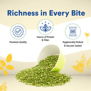 Organic Wellness Moong Chilka Dal 450g | Organic Split Green Moong with Skin