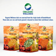 Organic Wellness Moong Chilka Dal 450g | Organic Split Green Moong with Skin