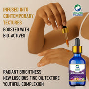 Organic Wellness Kumkumadi Oil 20ml | Ayurvedic Face Serum with Saffron, Sandalwood & Lotus | Bright