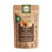 Laajawab All-in-One Paneer & Vegetables Barbeque Seasoning Rub for Superfast Cooking in 2 Steps | With Oregano & Parsley, Perfect for BBQ/Tikka/Fry | No MSG, No Gluten; 130gm Pack