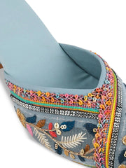 Gerief Embroidered Ethnic Block Heel Mules view 30