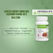 Herbalife Afresh Energy Drink Mix Kashmiri Kahwa 40g