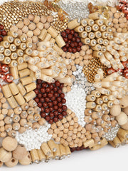 Sangria Embellished Structured Sling Bag (MT)