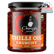 Ching's Chilli Oil Crunchy 170g | Drizzle, Stir, Spread | Real Garlic, Onion & Chilli Flakes | For N - Express Delivery