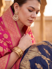 Anouk Rustic Zari Woven Semi-Stitched Lehenga with Dupatta view 5