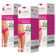 everteen 100g Bikini Hair Removal Cream for Women & Girls, Painless Hair Remover Cream for Bikini Line and Underarms, No Harsh Smell, Skin Darkening or Rashes