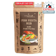 Laajawab Fish Fiesta All-In-One Natural Fish & Prawn Masala Marinade 130g | Parsley, Yellow Mustard  - Express Delivery