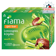 Fiama Gel Bar Lemongrass & Jojoba 375g (125g x 3) | Smooth Skin | Bathing Soap with Skin Conditioner