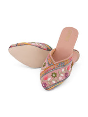 Gerief Embroidered Ethnic Block Heel Mules view 41
