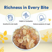Organic Wellness Gond Katira 450g | Edible Tragacanth Gum Crystals | Natural Cooling Superfood for S