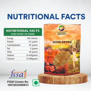 Organic Wellness Gond Katira 450g | Edible Tragacanth Gum Crystals | Natural Cooling Superfood for S