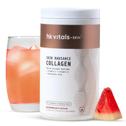 hk vitals Skin Radiance Marine Collagen Supplement (Watermelon, 200g) |Vitamin C, E, Sodium Hyaluronate | For Healthy Skin, Hair & Nails