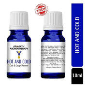 Keya Seth Aromatherapy Hot and Cold-Congestion Reliever Steam Inhaler- Prevents Cold and Cough, Flu - Natural Therapeutic Essential Oil Blend Eucalyptus & Peppermint