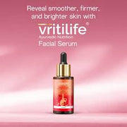 Vritilife Ayurvedic Facial Serum With Olive, Almond, And Kunkumadi Oil For Smooth, Radiant Skin, 30ml